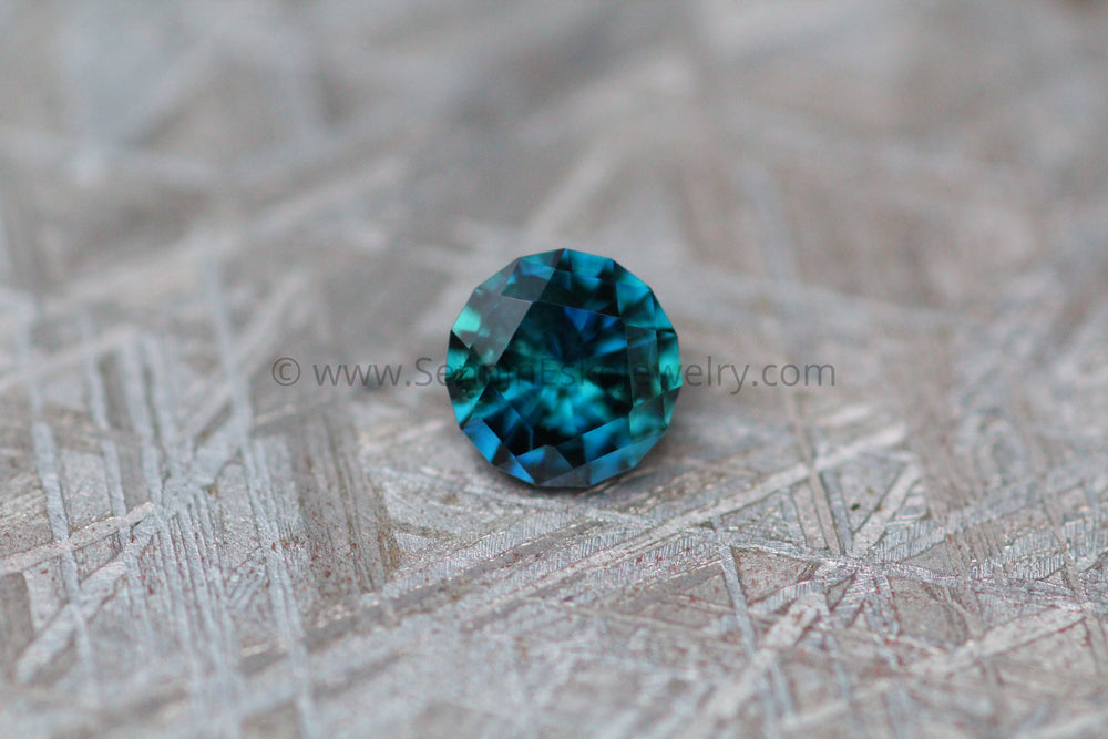 1.1 Carat Inky Deep Blue Green Sapphire Round - 5.8mm - Precision Cut Sennin Esko Jewelry Archive Tag, Beads, Blue Sapphire, Craft Supplies & Tools, Cushion Sapphire, Deep Blue Sapphire, Fan Past Hand Cut Gemstones