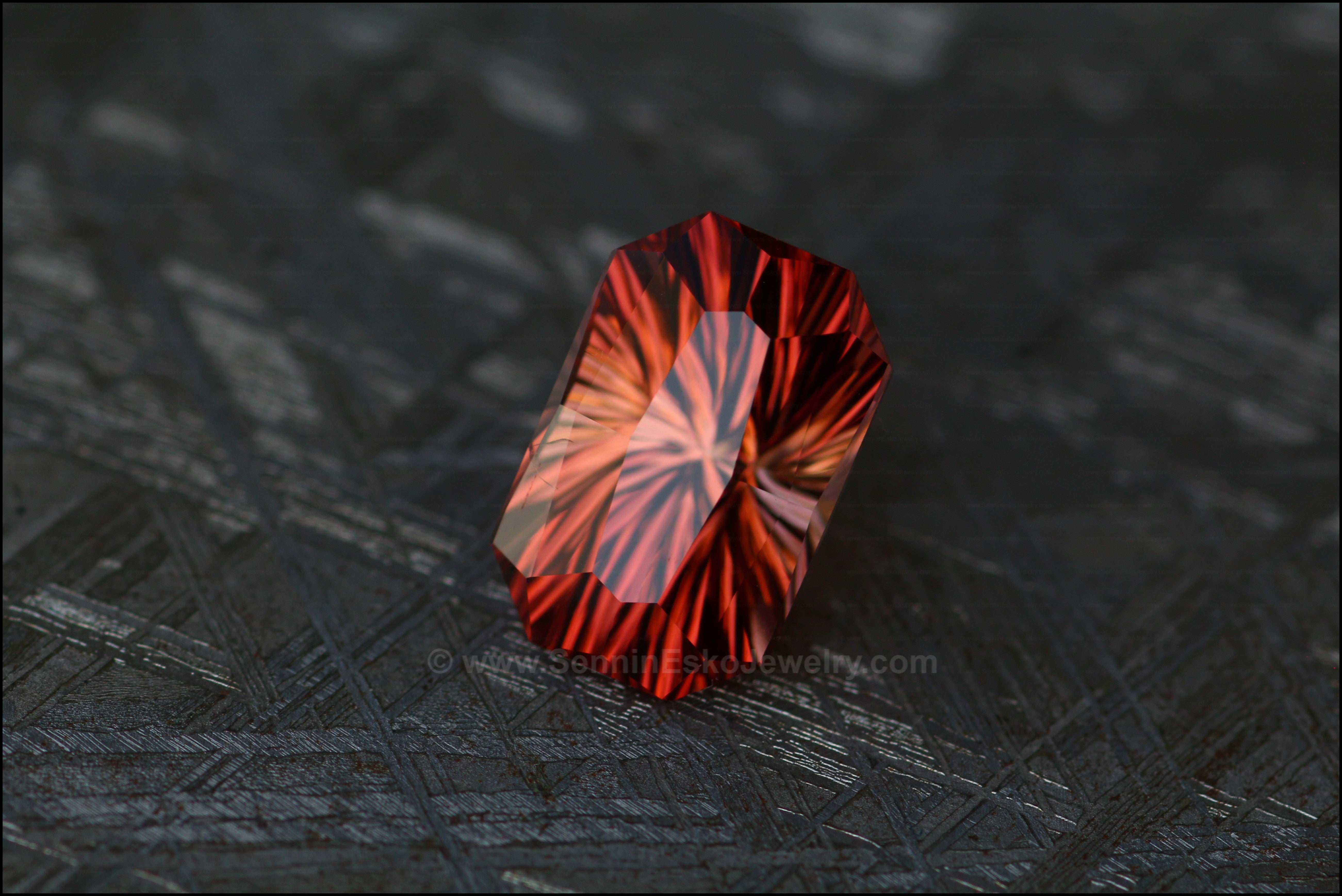 Orange on sale red gemstone