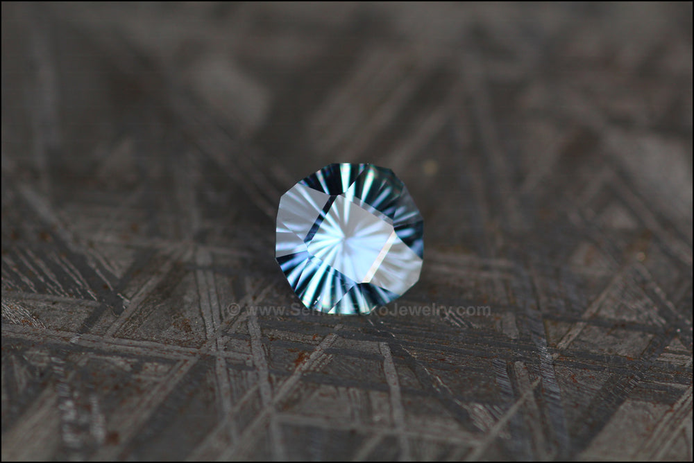1ct Bluish Violet Umba Sapphire Square Cushion - Fantasy Cut 6.3x6.5mm Sennin Esko Jewelry Beads, Blue Sapphire, Blue Silver Sapphire, Craft Supplies & Tools, Cushion Sapphire, Fantasy Cut, F Past Hand Cut Gemstones