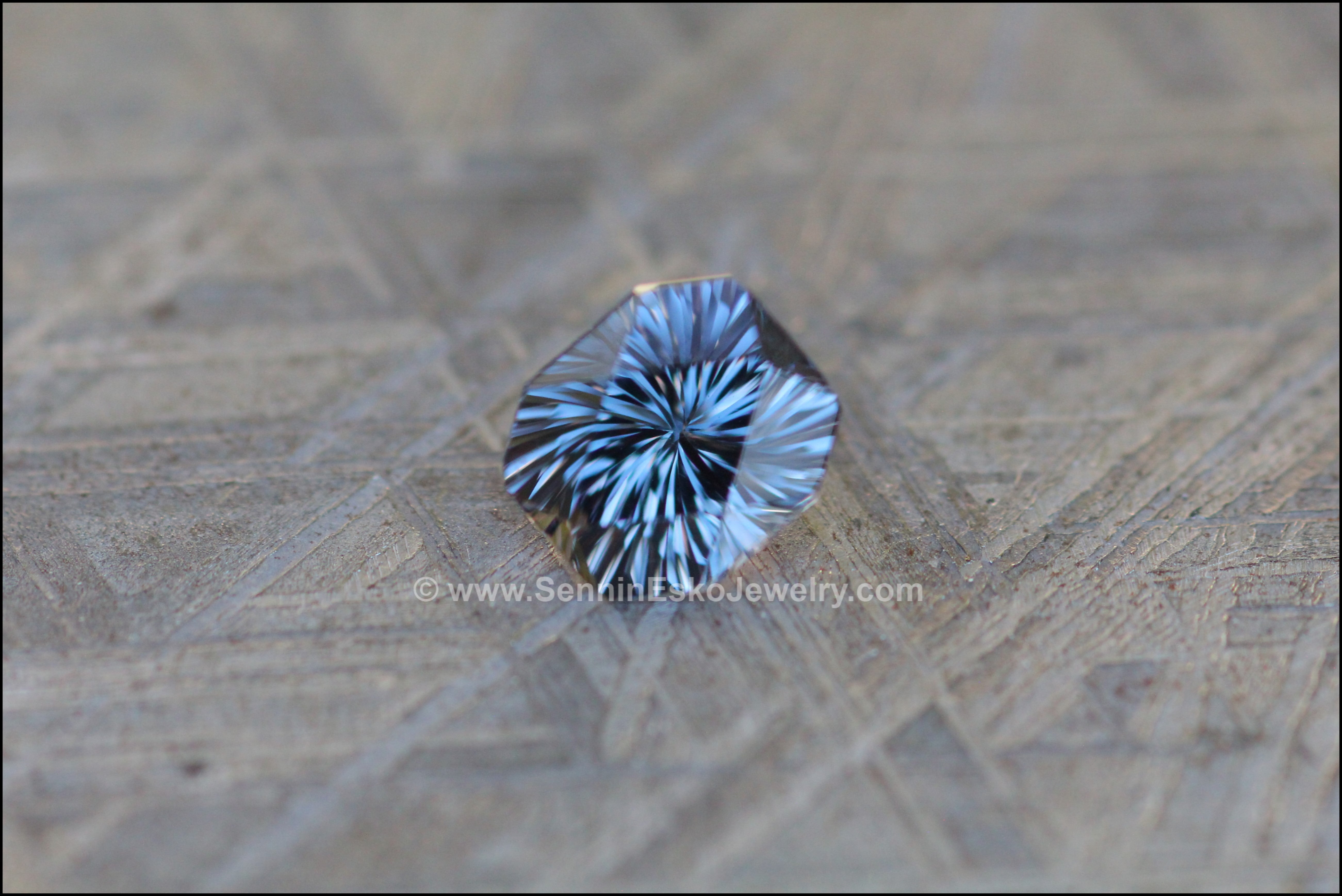 1.2 carat Blue/Gray Spinel Octagon - Fantasy Cut 6.6x5.8mm