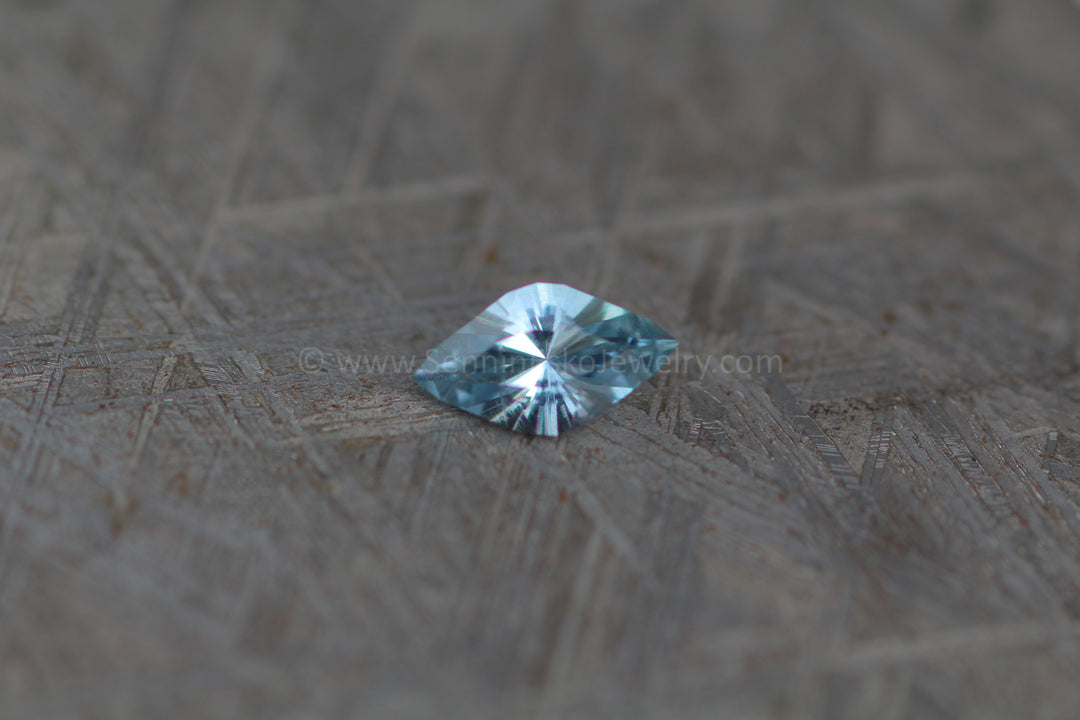 0.7 Carat Icy Blue Umba Sapphire Marquise- 8.1x4.5mm Sennin Esko Jewelry Blue Sapphire, Fantasy Cut Sapphire, Fantasy Sapphire, Fantasy Sapphire Ring, Gemstone, hand cut, Ic Ready To Ship Gemstones
