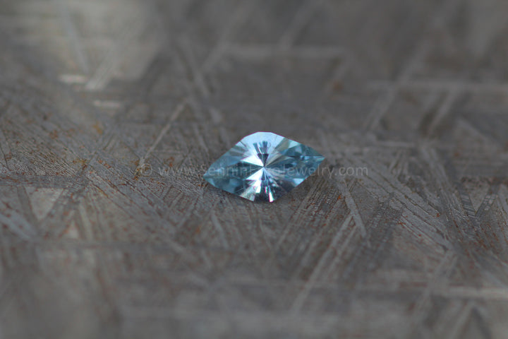 0.7 Carat Icy Blue Umba Sapphire Marquise- 8.1x4.5mm Sennin Esko Jewelry Blue Sapphire, Fantasy Cut Sapphire, Fantasy Sapphire, Fantasy Sapphire Ring, Gemstone, hand cut, Ic Ready To Ship Gemstones