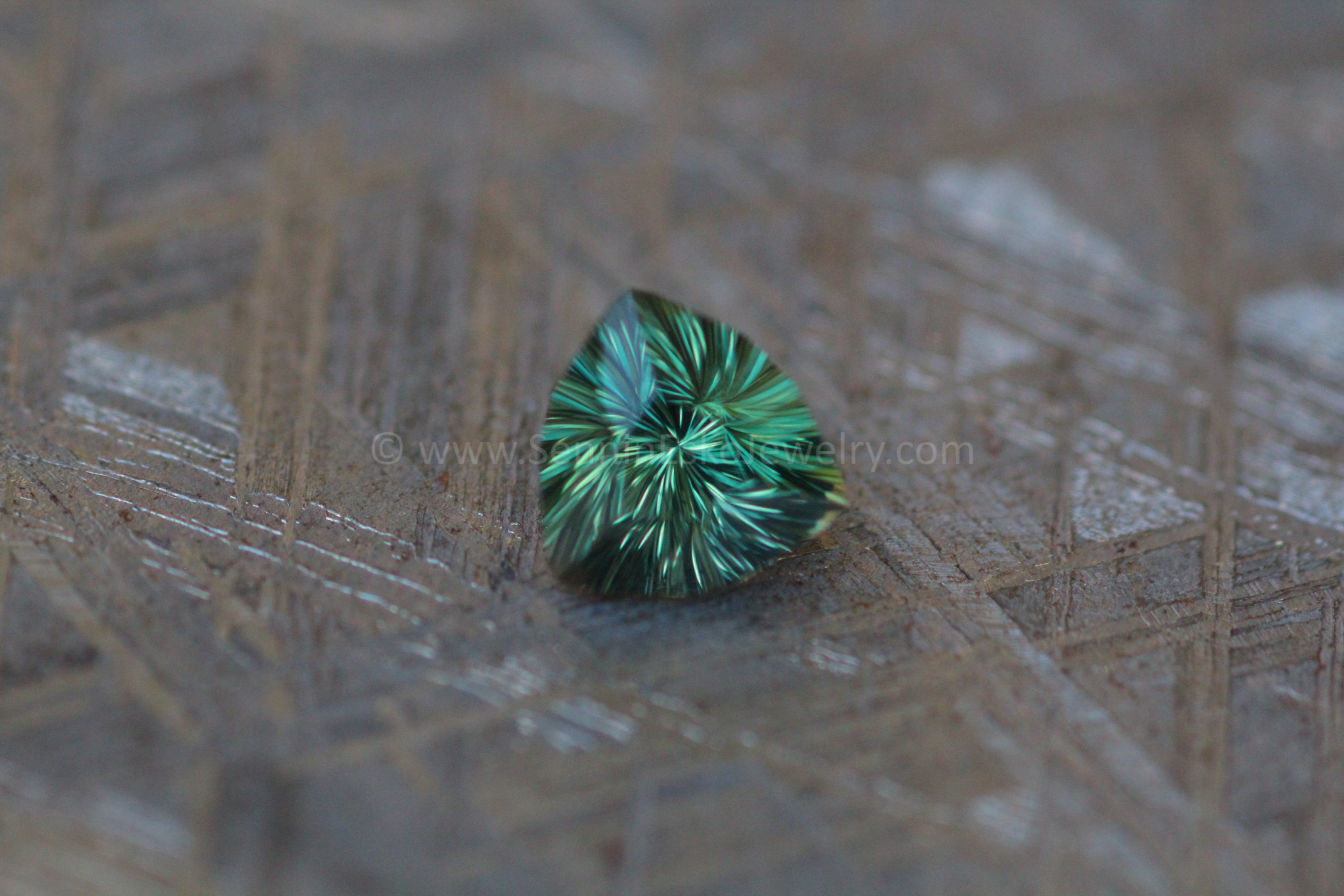 1.2 Carat Forest Green Kenyan Sapphire Trillion - 6.4x6.4mm