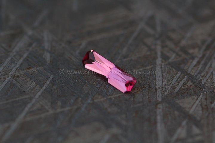 0.57 ct Rose Pink Sapphire Long Octagon - Umba - 8.5x2.7mm, Specialty Cut
