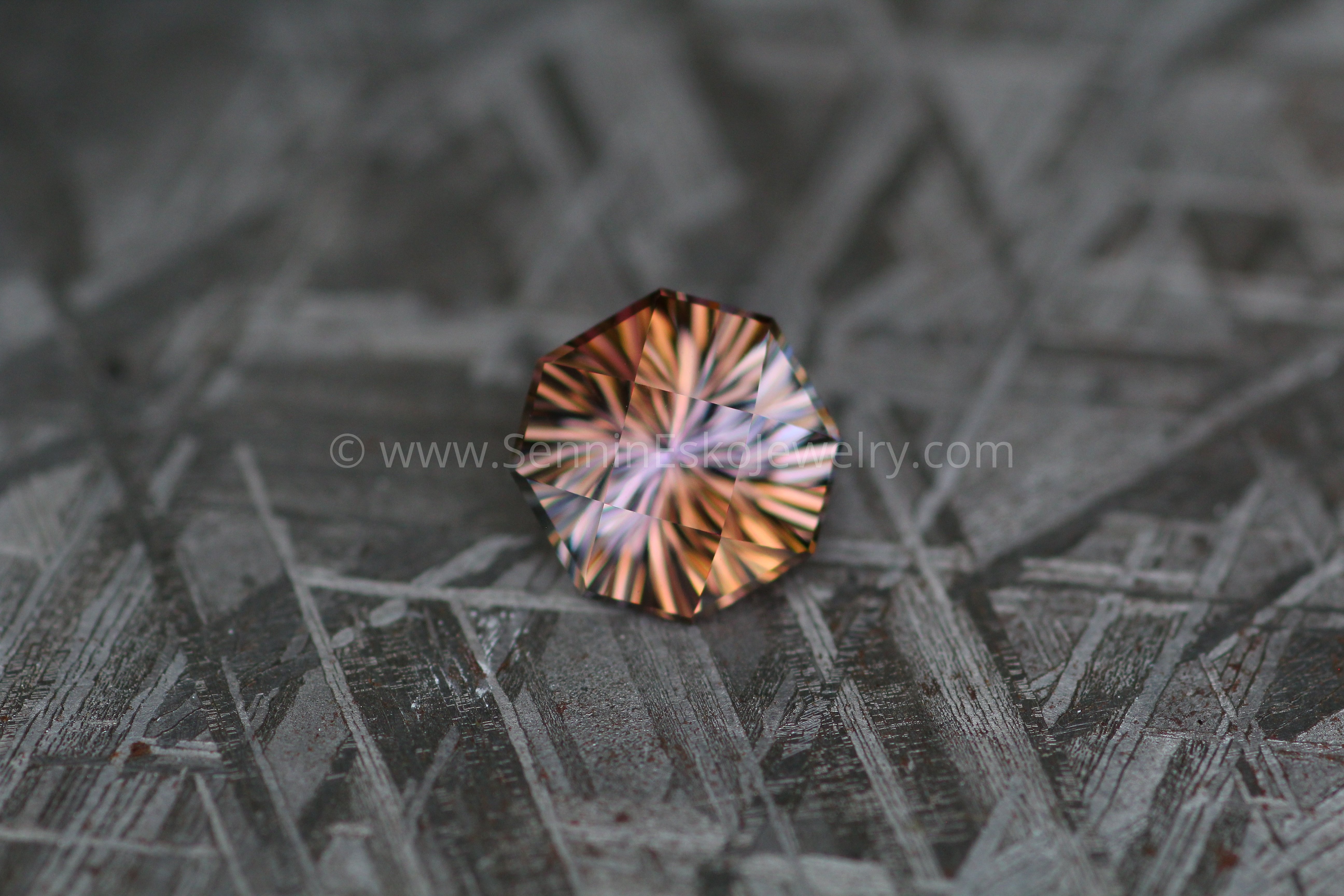 Purple/Orange Tanzanite Square Octagon - 2.42 carats - 8.1x8.4mm