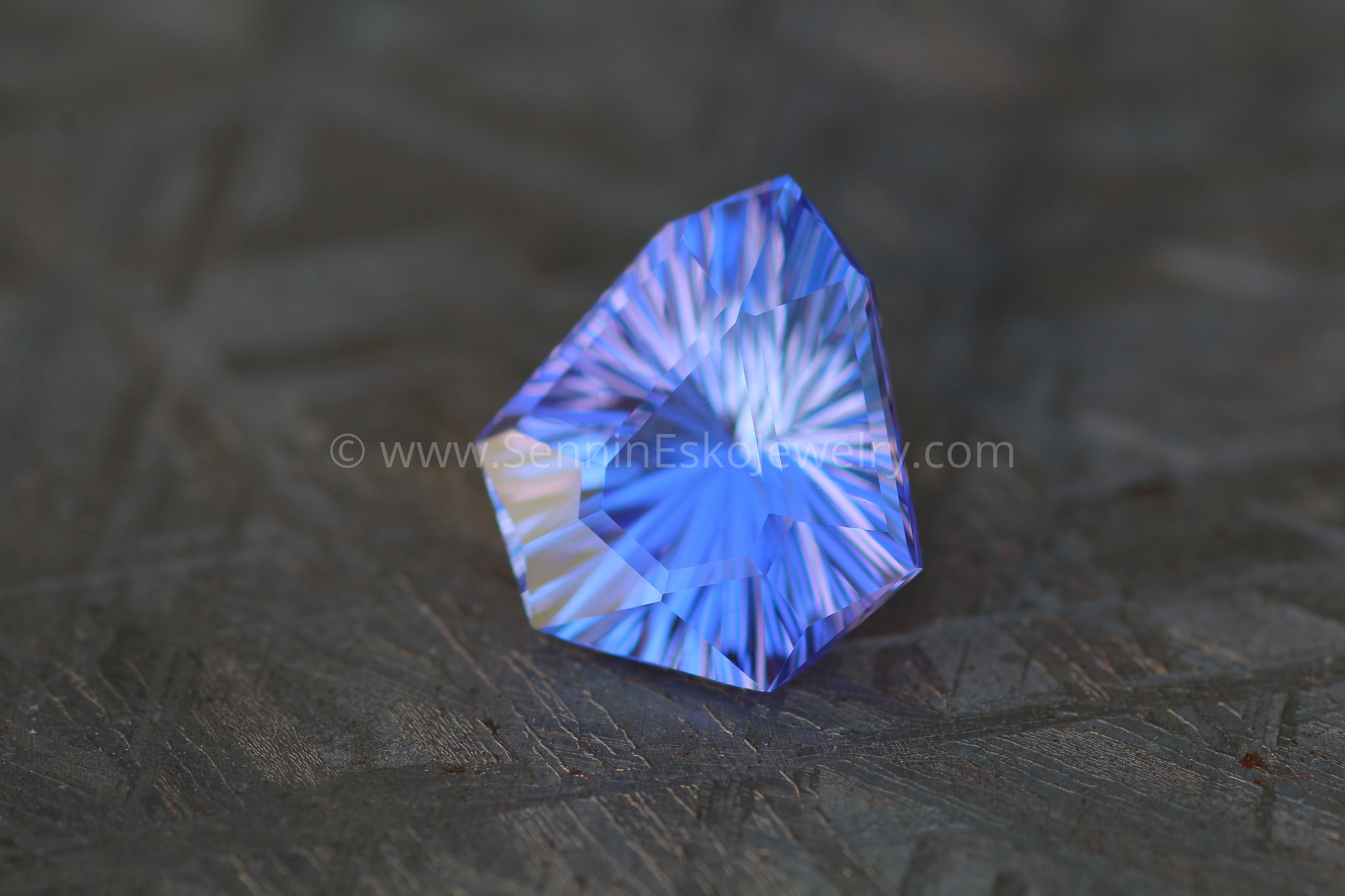 4.55 Carat Blue/Purple Tanzanite Arrowhead - 11.8x10.9mm