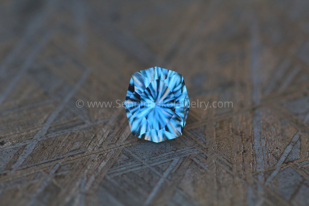 1.1 Carat Bluish Gray & Violet Umba Sapphire Octagonal Cushion -  Fantasy Cut - 6.5x5.6mm Sennin Esko Jewelry Archive Tag, Beads, Blue Sapphire, Craft Supplies & Tools, Cushion Sapphire, Deep Purple Sapphire, E Past Hand Cut Gemstones