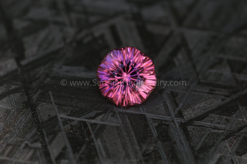 2.58ct Pink Tourmaline Hexakaidecagon - 8.8x8.4mm Fantasy Cut Sennin Esko Jewelry Archive Tag, Beads, Craft Supplies & Tools, Cushion Tourmaline, Fantasy cut, Fantasy Cut Tourm, Fant Past Hand Cut Gemstones