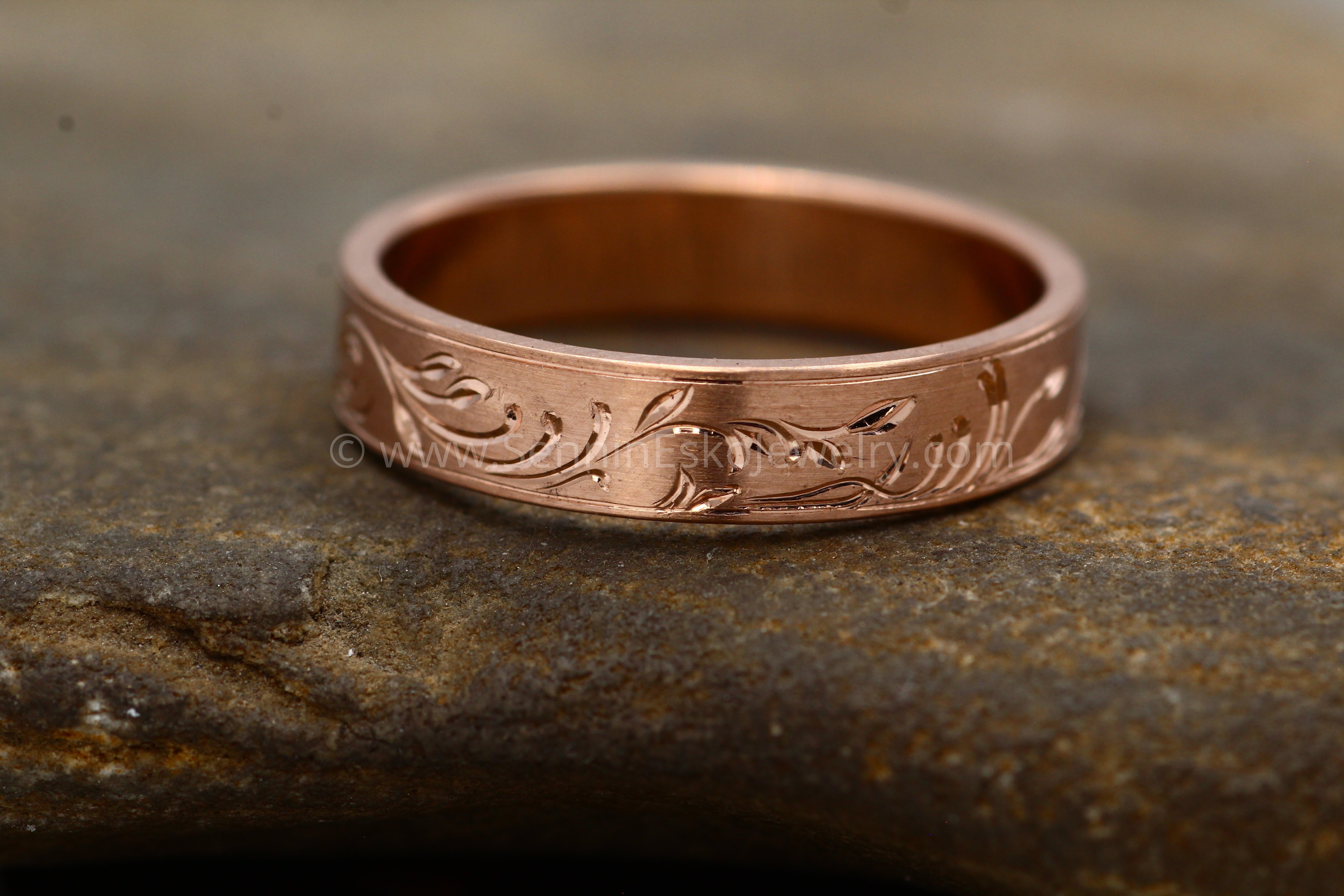 Rose gold branch on sale ring