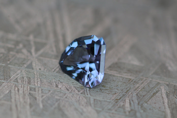 Blue/Lilac Spinel Shield 0.97 Carats Shield cut -  6.7x6.7mm Sennin Esko Jewelry Beads, Blue Sapphire, Craft Supplies & Tools, Fantasy Cut, Fantasy Cut Sapphire, Fantasy Spinel, Gem Artisan Gems