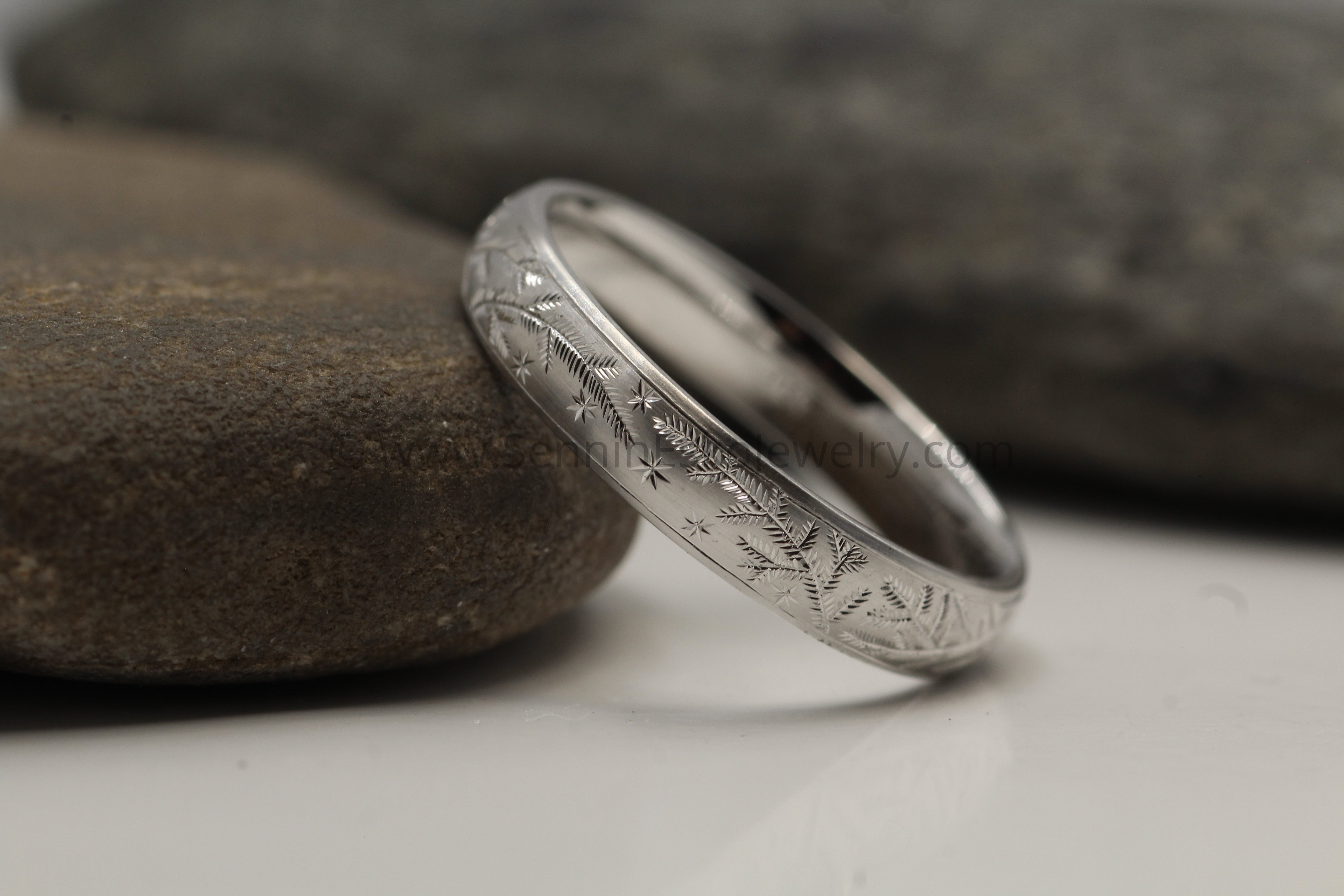 Engraved deals platinum band