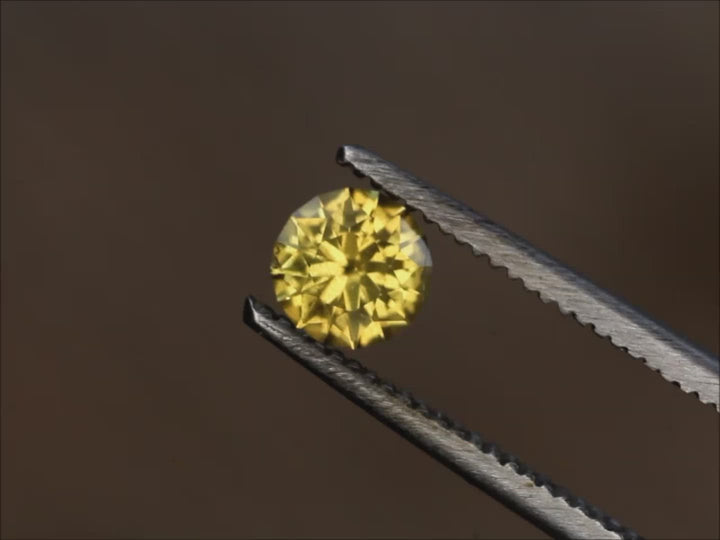 Umba 5 mm, 0,48 ct Gelbgoldener Saphir – Goldener Saphir – Afrikanischer Saphir – Sonnenschein-Saphir