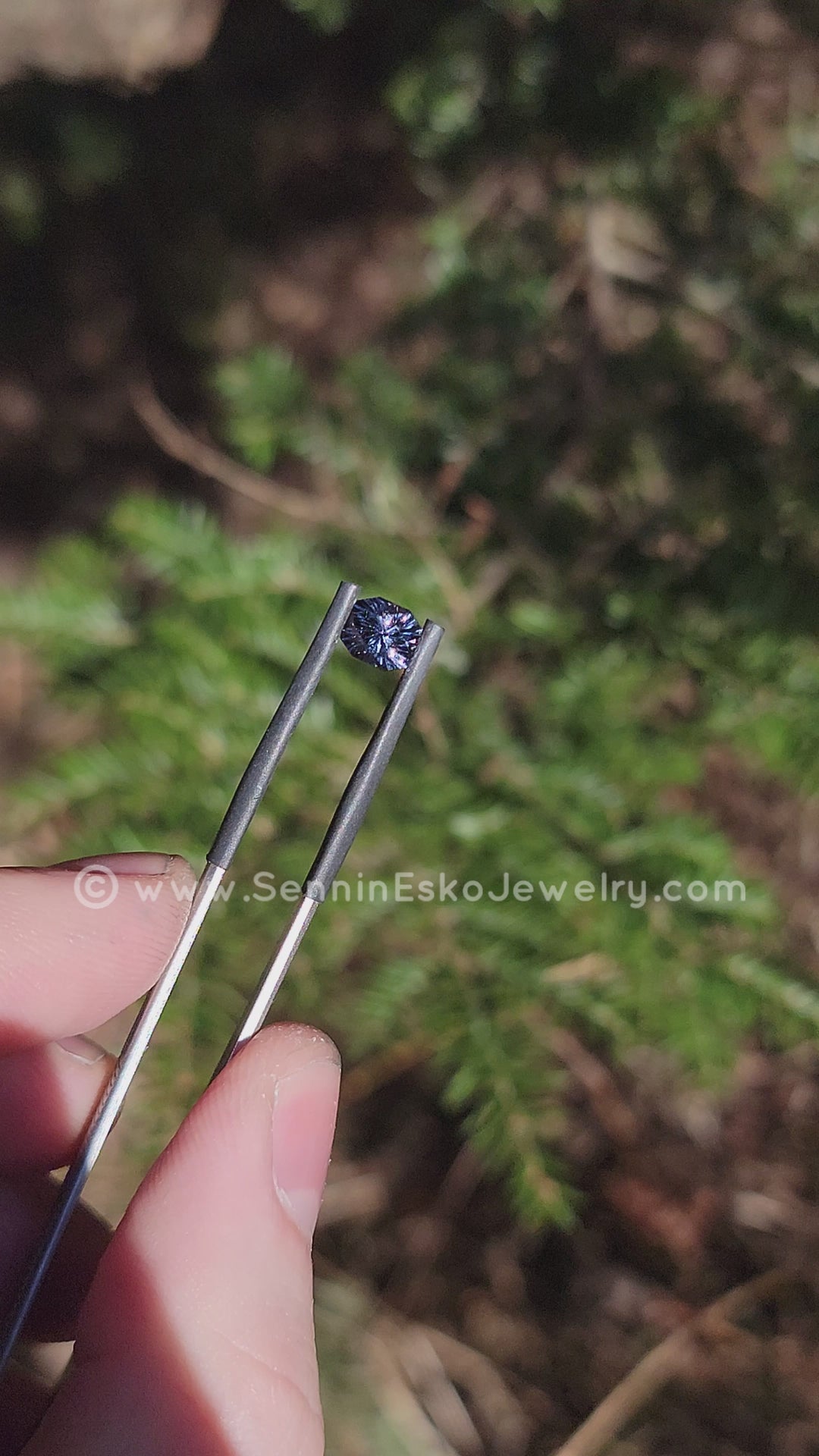 1.2 carat Blue/Gray Spinel Octagon - Fantasy Cut 6.6x5.8mm