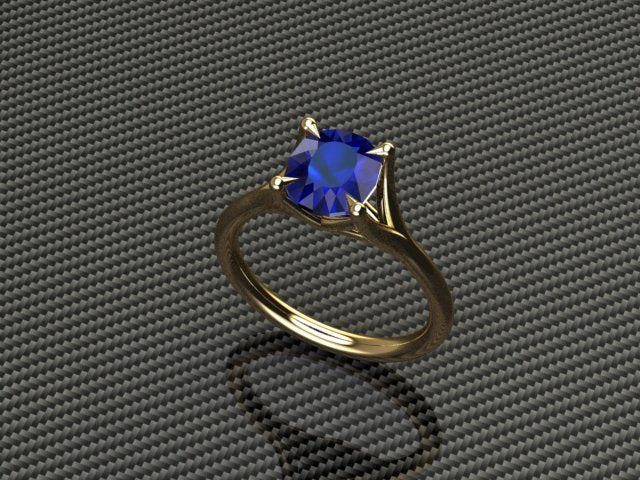 Custom Listing for Alina - 14kt Yellow Gold Parti Sapphire Ring Sennin Esko Jewelry Alternative Ring, Blue Sapphire, Custom Ring, Diamond Ring, Parti Sapphire, Sapphire Solitaire Custom Listing