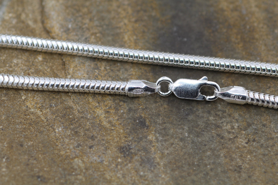 READY TO SHIP Sterling Snake Chain, 3mm Seamless - 925 sterling