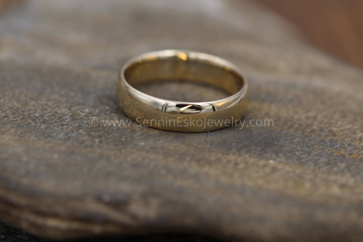 Wide Glossy 14kt Yellow Gold Band 6x1.7mm , Comfort Fit - Smooth Band Sennin Esko Jewelry Classic Band Tag, Engrave able Wedding, Engraveable Bands, Gold Band Engraving, Gold Ring Engraving, ENGRAVABLE BANDS/WEDDING
