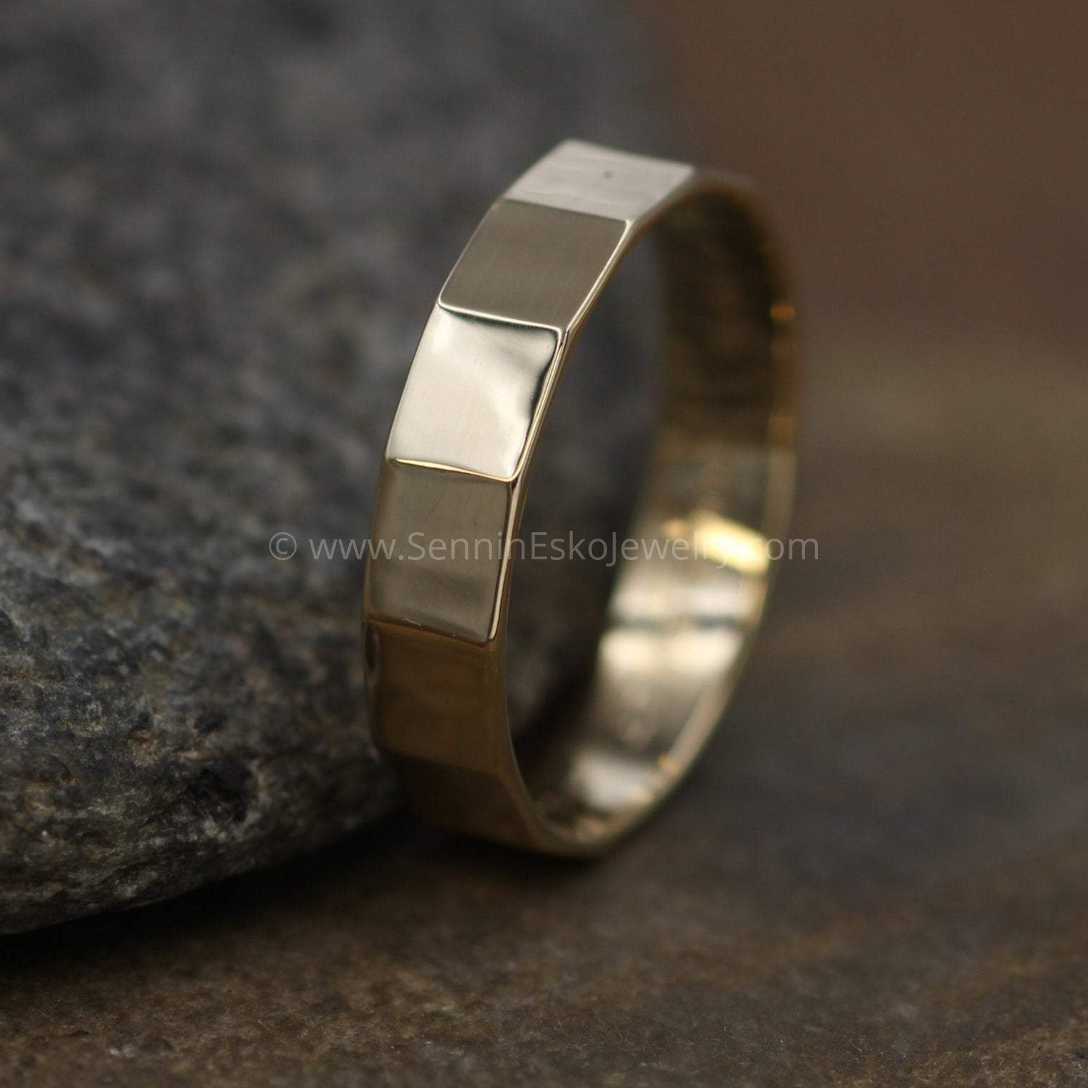 Classic Bands - Textured & Faceted – Sennin Esko Jewelry