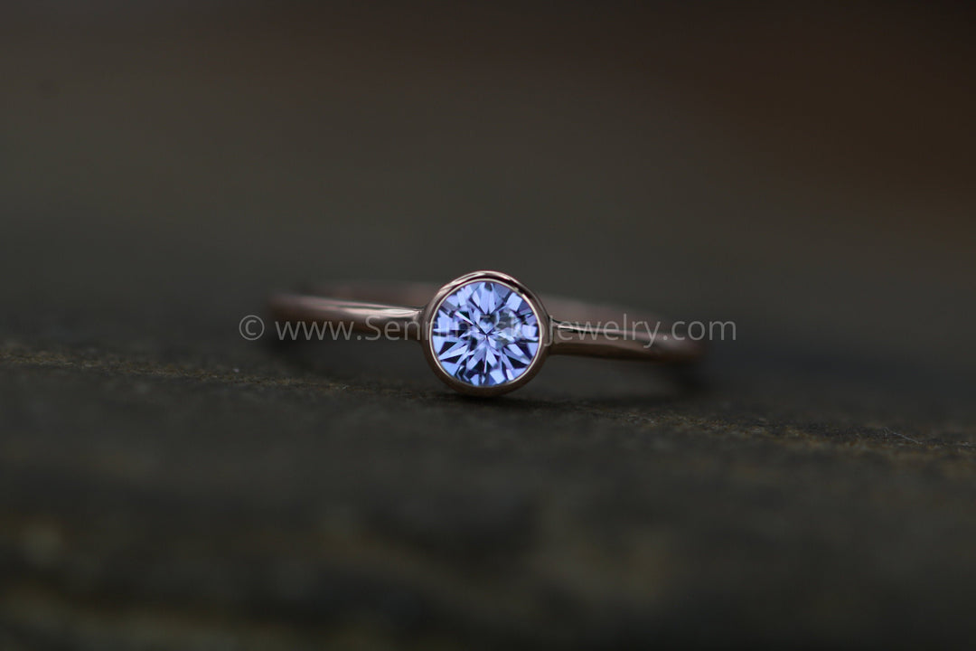 Custom Cut Tanzanite Rose Gold Bezel Ring - Tanzanite Engagement Ring - Tanzanite Solitaire Ring Sennin Esko Jewelry GEMSTONE TAG, Gold Tanzanite Ring, Jewelry, Natural Tanzanite, Rings, Rose Gold Stacking, Rose Gold  FINE RINGS / ENGAGEMENT