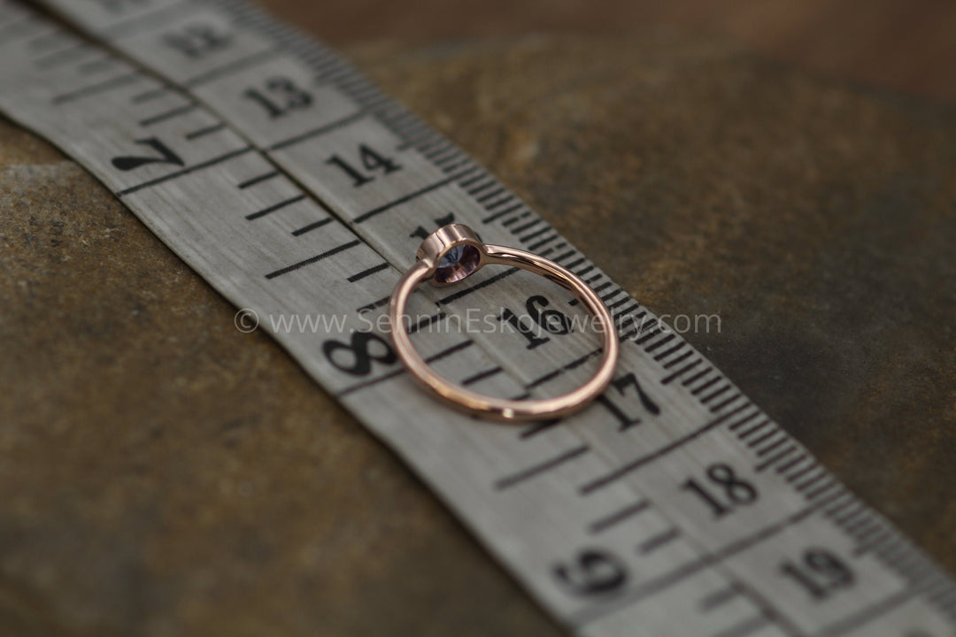 Custom Cut Tanzanite Rose Gold Bezel Ring - Tanzanite Engagement Ring - Tanzanite Solitaire Ring Sennin Esko Jewelry GEMSTONE TAG, Gold Tanzanite Ring, Jewelry, Natural Tanzanite, Rings, Rose Gold Stacking, Rose Gold  FINE RINGS / ENGAGEMENT