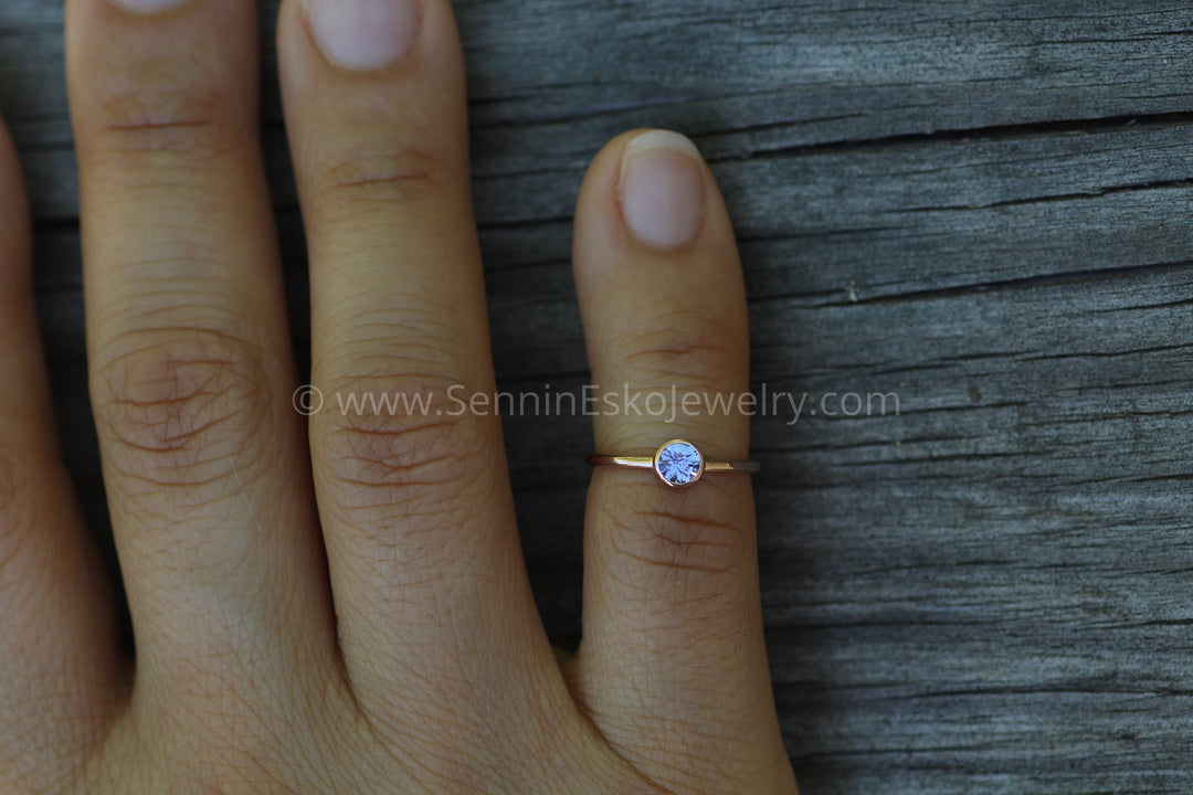 Custom Cut Tanzanite Rose Gold Bezel Ring - Tanzanite Engagement Ring - Tanzanite Solitaire Ring Sennin Esko Jewelry GEMSTONE TAG, Gold Tanzanite Ring, Jewelry, Natural Tanzanite, Rings, Rose Gold Stacking, Rose Gold  FINE RINGS / ENGAGEMENT