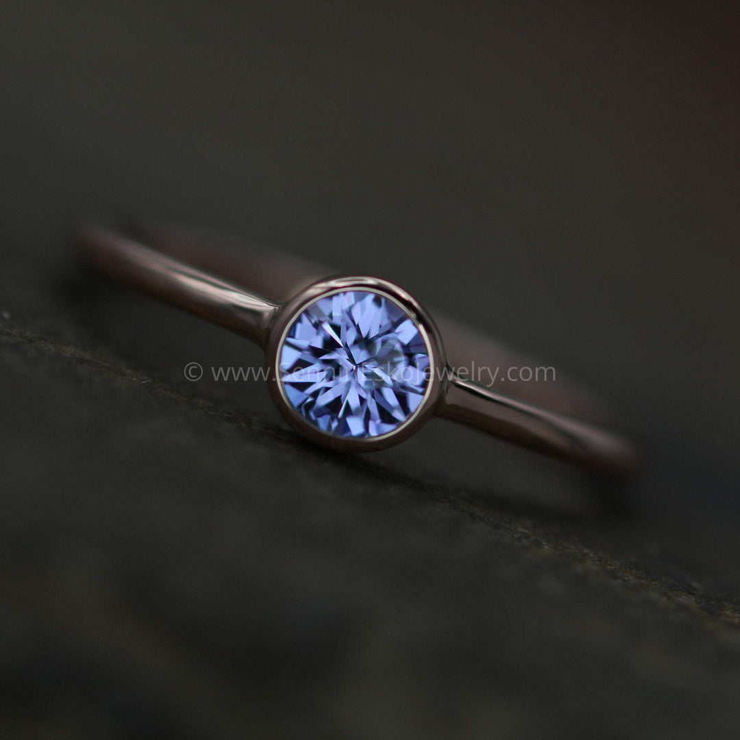 Custom Cut Tanzanite Rose Gold Bezel Ring - Tanzanite Engagement Ring - Tanzanite Solitaire Ring Sennin Esko Jewelry GEMSTONE TAG, Gold Tanzanite Ring, Jewelry, Natural Tanzanite, Rings, Rose Gold Stacking, Rose Gold  FINE RINGS / ENGAGEMENT