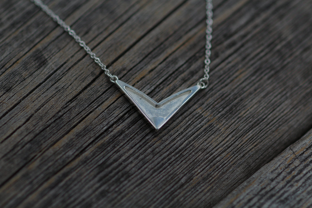 Chevron Necklace - Ready To Ship - Bird Necklace - Wings Necklace - Silver Chevron Sennin Esko Jewelry Adjustable Necklace, Bird Jewelry, Bird Necklace, Bird Pendant, Chevron Jewelry, Chevron Necklace, J READY TO SHIP