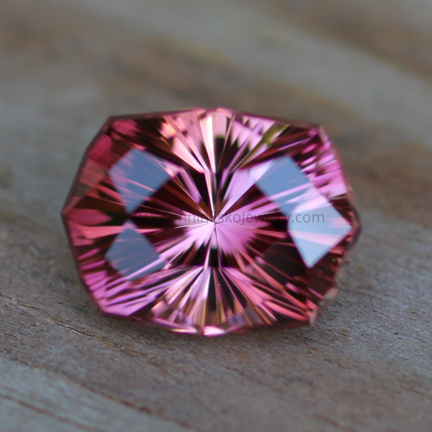 Tropical hot Sunset Tourmaline, Malkhan 46.08 Ct Rare Terminated Crystal, Video!