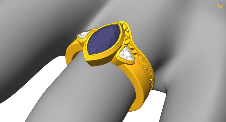 Custom Listing - Payment Plan  - Black Diamond Marquise Leaf Engraved Ring Set Sennin Esko Jewelry  Custom Listing
