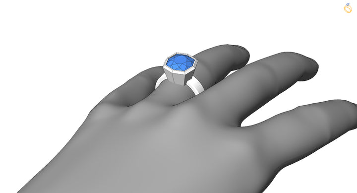Custom Listing - Tanzanite & Platinum Ring var 2 Sennin Esko Jewelry  Custom Listing