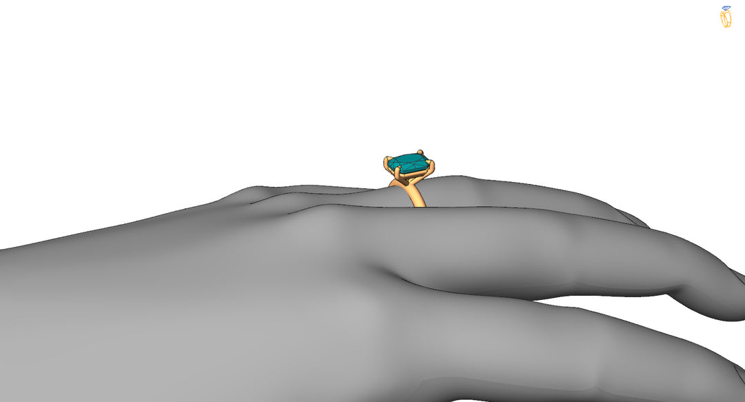Custom  - Split Payment - Blue Green Sapphire Yellow Gold Ring Sennin Esko Jewelry  Custom Listing