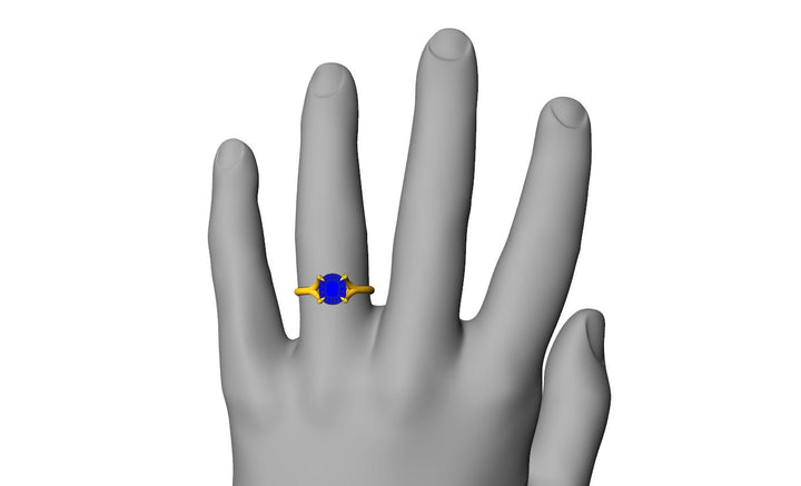 Custom Listing for Alina - 14kt Yellow Gold Parti Sapphire Ring Sennin Esko Jewelry Alternative Ring, Blue Sapphire, Custom Ring, Diamond Ring, Parti Sapphire, Sapphire Solitaire Custom Listing